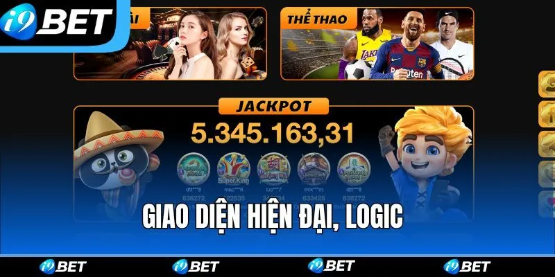 nền tảng i9bet được thiết kế giao diện hiện đại, logic